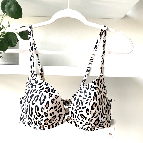 NWT Shade & Shore Animal Print Bikini Top Size 36C - Picture 4 of 10